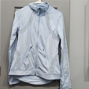 NWOT Tangerine Blue Mesh Athletic Workout Full Zip Jacket small